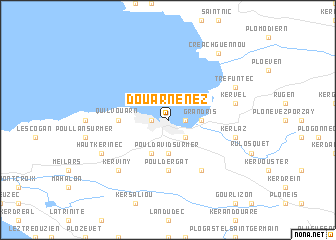 map of Douarnenez