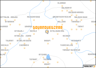 map of Douar Oued Zrâa