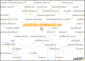 map of Douar Oulad Abd es Slam