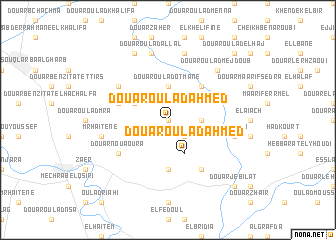 map of Douar Oulad Ahmed