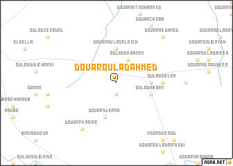 map of Douar Oulad Ahmed