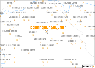 map of Douar Oulad Allam