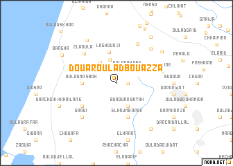 map of Douar Oulad Bou Azza