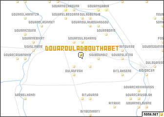 map of Douar Oulad Bou Thabet