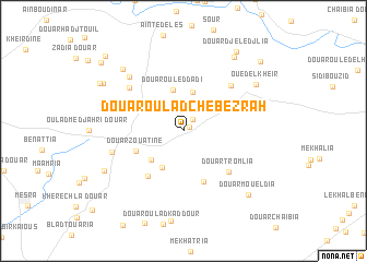 map of Douar Oulad Chebezrah