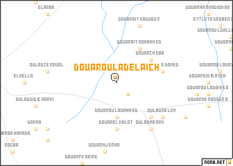 map of Douar Oulad el Aïch