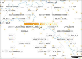 map of Douar Oulad el Hafed