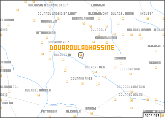 map of Douar Oulad Hassine