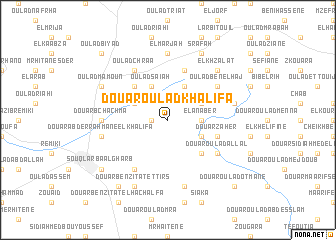 map of Douar Oulad Khalifa