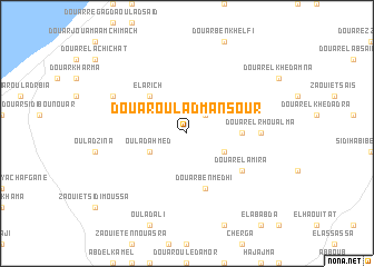 map of Douar Oulad Mansour