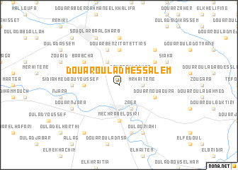 map of Douar Oulad Messalem