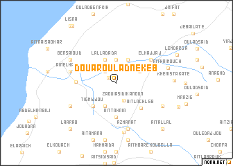 map of Douar Oulad Nekeb