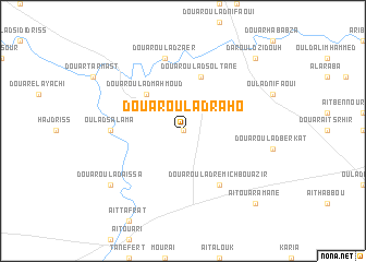 map of Douar Oulad Raho