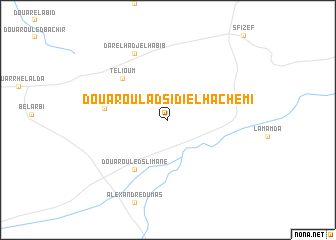 map of Douar Oulad Sidi el Hachemi