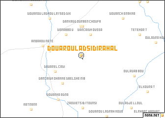 map of Douar Oulad Sidi Rahal