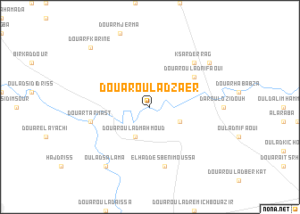 map of Douar Oulad Zaer