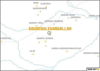 map of Douar Ouled Abd Allah