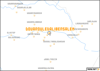 map of Douar Ouled Ali Ben Salem