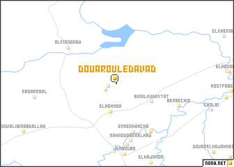 map of Douar Ouled Avad