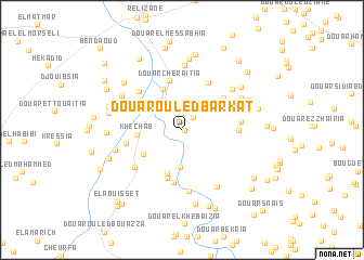 map of Douar Ouled Barkat