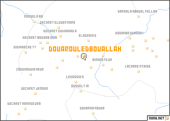 map of Douar Ouled Bou Allah