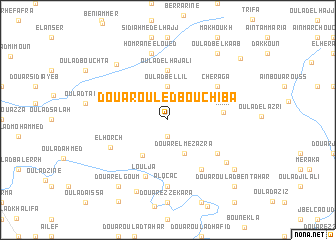 map of Douar Ouled Bou Chiba