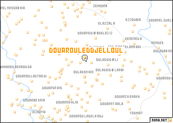 map of Douar Ouled Djelloul