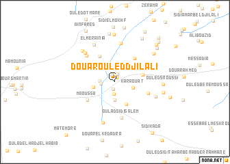 map of Douar Ouled Djilali