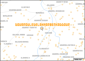 map of Douar Ouled el Ahmar Ben Kaddour