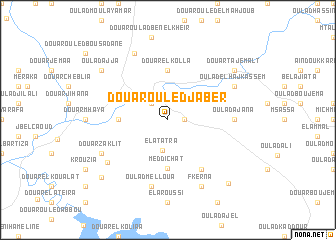 map of Douar Ouled Jaber