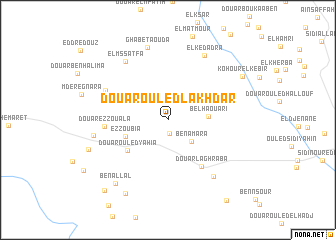 map of Douar Ouled Lakhdar