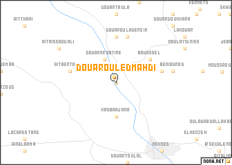 map of Douar Ouled Mahdi