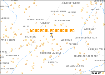 map of Douar Ouled Mohammed