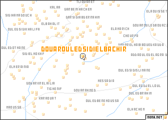 map of Douar Ouled Sidi el Bachir