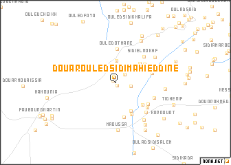 map of Douar Ouled Sidi Mahi ed Dine