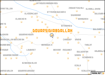 map of Douar Sidi Abdallah