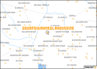 map of Douar Sidi Ahmed Lahoussine