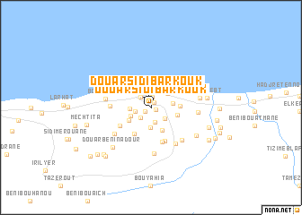 map of Douar Sidi Barkouk