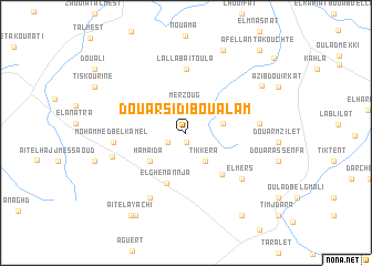 map of Douar Sidi Bou Alam