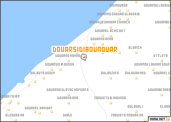 map of Douar Sidi Bou Nouar