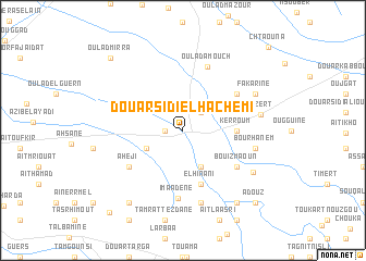 map of Douar Sidi el Hachemi