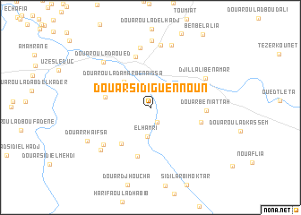 map of Douar Sidi Guennoun