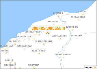 map of Douar Sidi Hosseïn