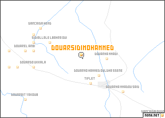 map of Douar Sidi Mohammed