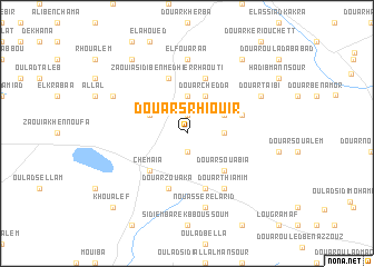 map of Douar Srhiouir