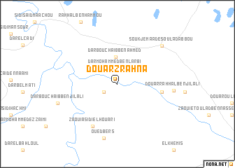 map of Douar Zrahna