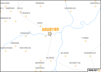 map of Douayan