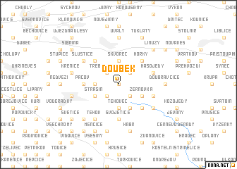 map of Doubek