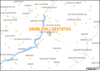 map of Double Hills Estates