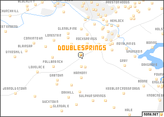 map of Double Springs